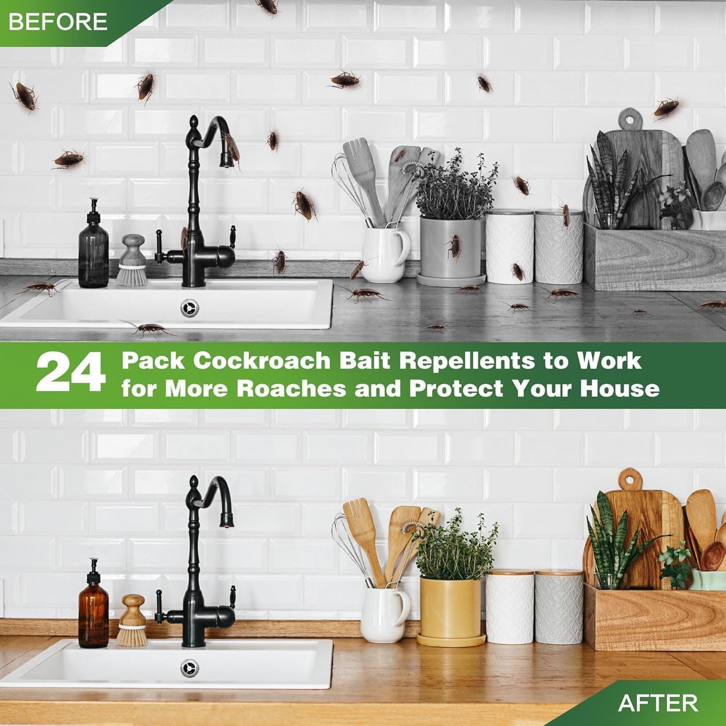 Cockroach Killer Gel (Pack of 2) 24 PCS